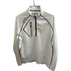 SUNICE Superlite Sport 1/4 Zip  Pullover Sweatshirt Men’s Sz XL White